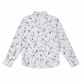Boys White Floral Printed Full Sleeve Shirt | Stylish Casual & Party Wear Kids Shirt