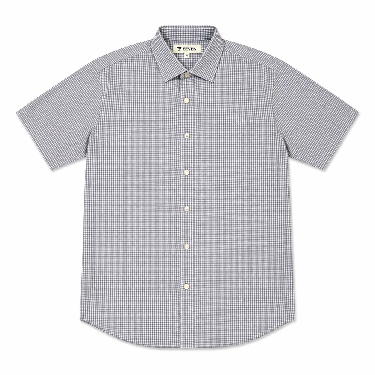 Men’s Micro Check Half Sleeve Casual Shirt | Stylish Checked Summer Shirt