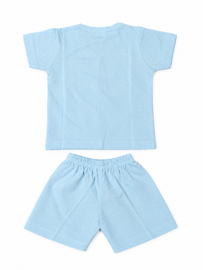Baby Boy Cotton Dress Set with Lion Embroidery | Green Half Sleeve Top & Shorts Set | Comfortable Kids Wear