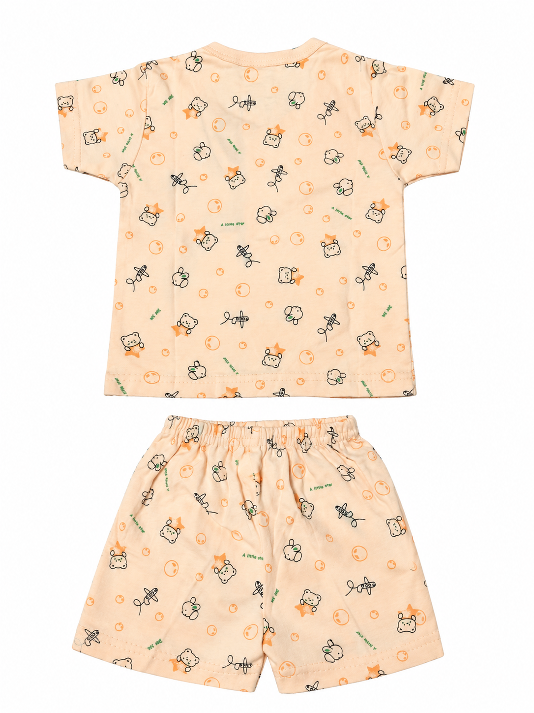 Baby Boys Cotton Dress Set with Printed Shirt & Shorts | Comfortable Casual Wear Outfit for Infants & Toddlers