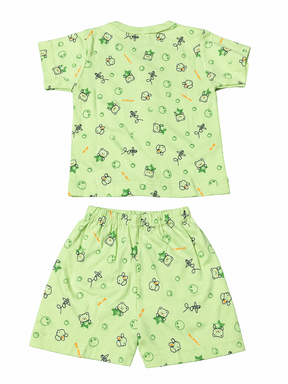 Baby Boys Cotton Dress Set with Printed Shirt & Shorts | Comfortable Casual Wear Outfit for Infants & Toddlers
