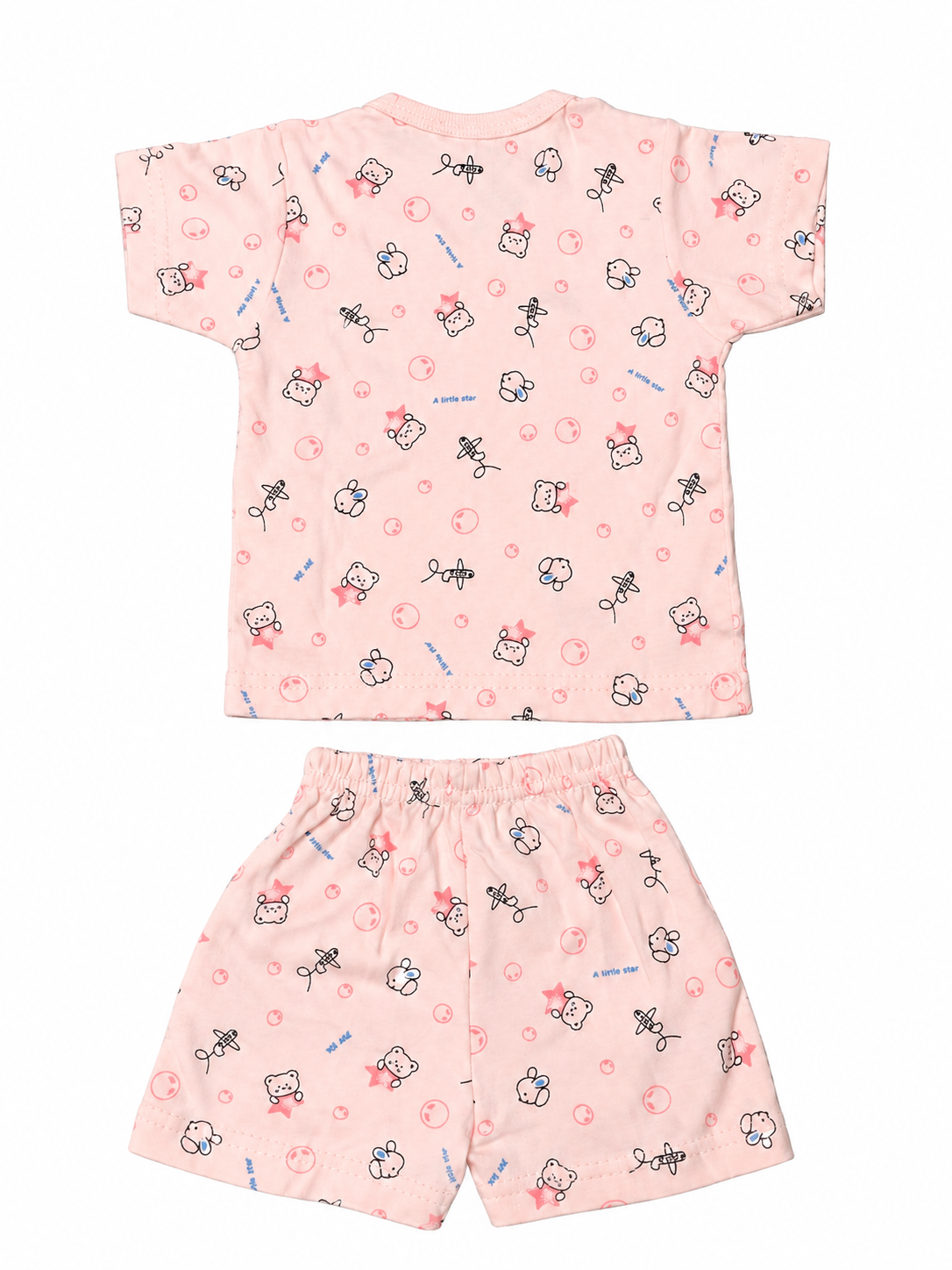 Baby Boys Cotton Dress Set with Printed Shirt & Shorts | Comfortable Casual Wear Outfit for Infants & Toddlers
