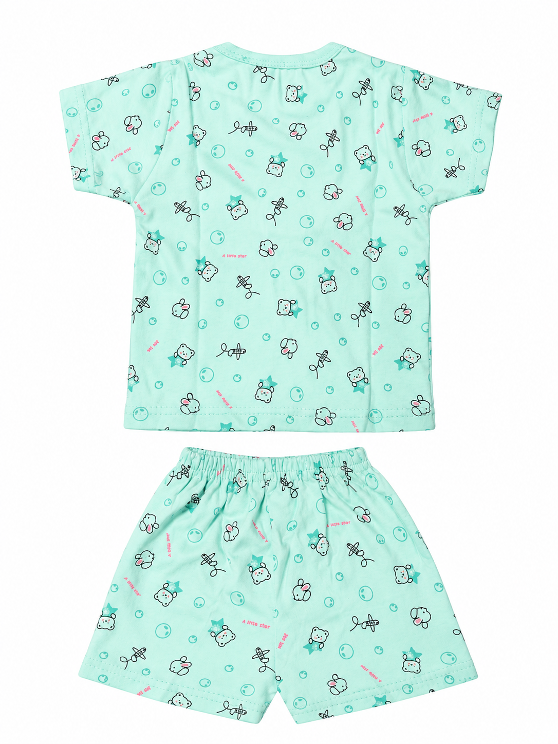 Baby Boys Cotton Dress Set with Printed Shirt & Shorts | Comfortable Casual Wear Outfit for Infants & Toddlers