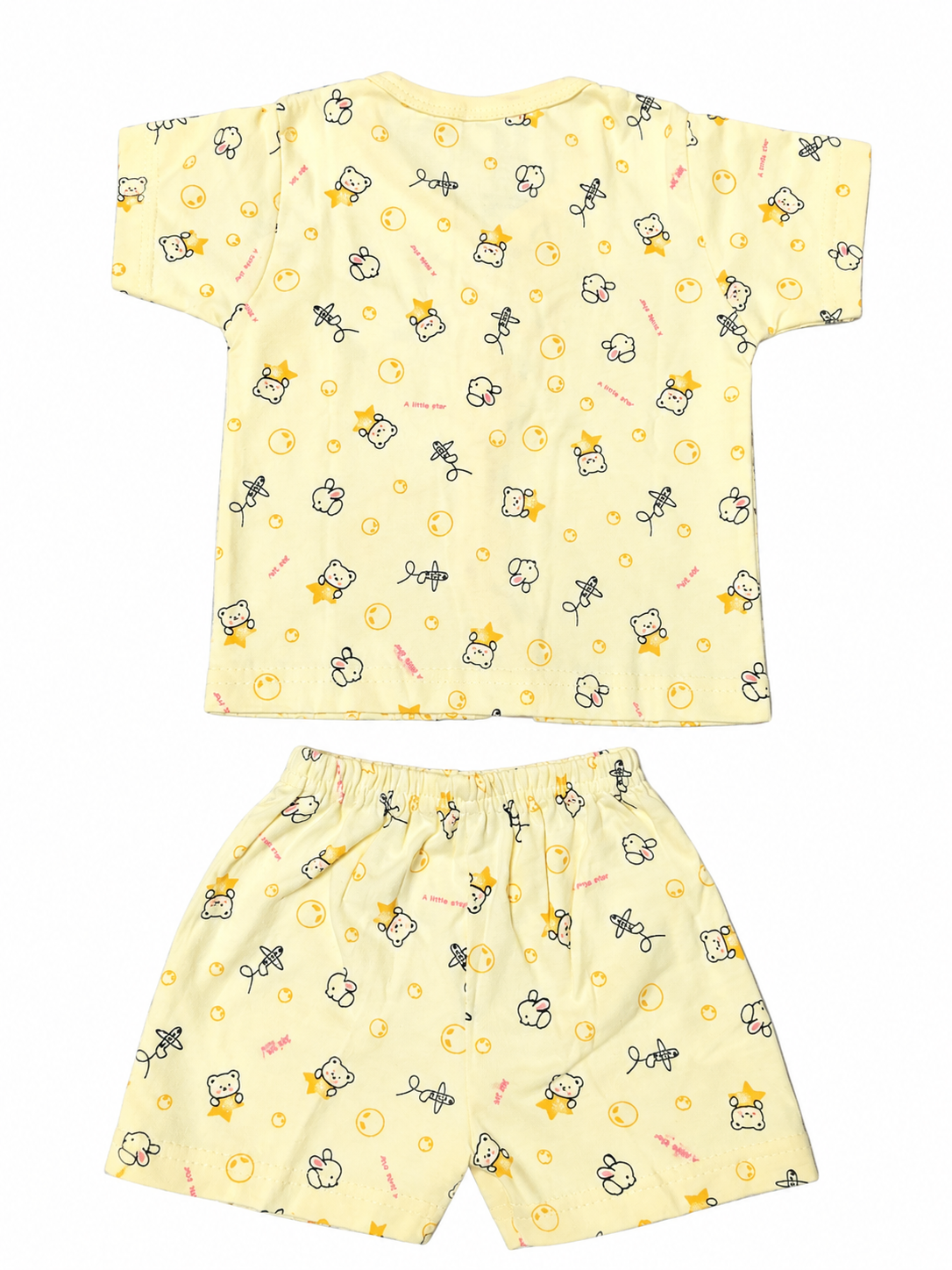 Baby Boys Cotton Dress Set with Printed Shirt & Shorts | Comfortable Casual Wear Outfit for Infants & Toddlers