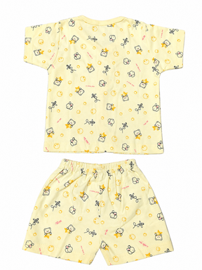 Baby Boys Cotton Dress Set with Printed Shirt & Shorts | Comfortable Casual Wear Outfit for Infants & Toddlers